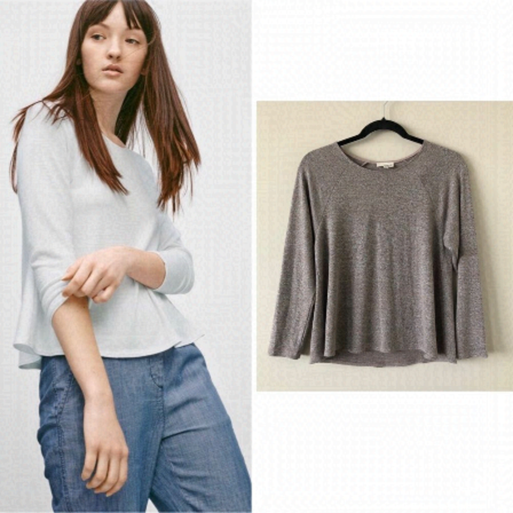 Aritzia "Wilfred Free" Brauw Neutral Top